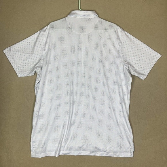 Peter Millar Polo Shirt Adult Extra Large White Summer Comfort‎ Golf Rugby Mens - Picture 9 of 10